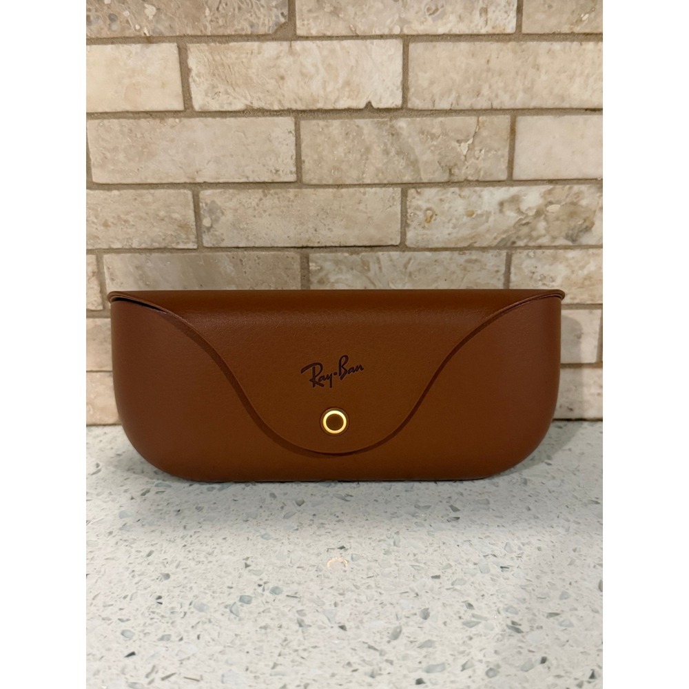 Ray-Ban Meta Smart Glasses Genuine Tan Leather Charging Case Only